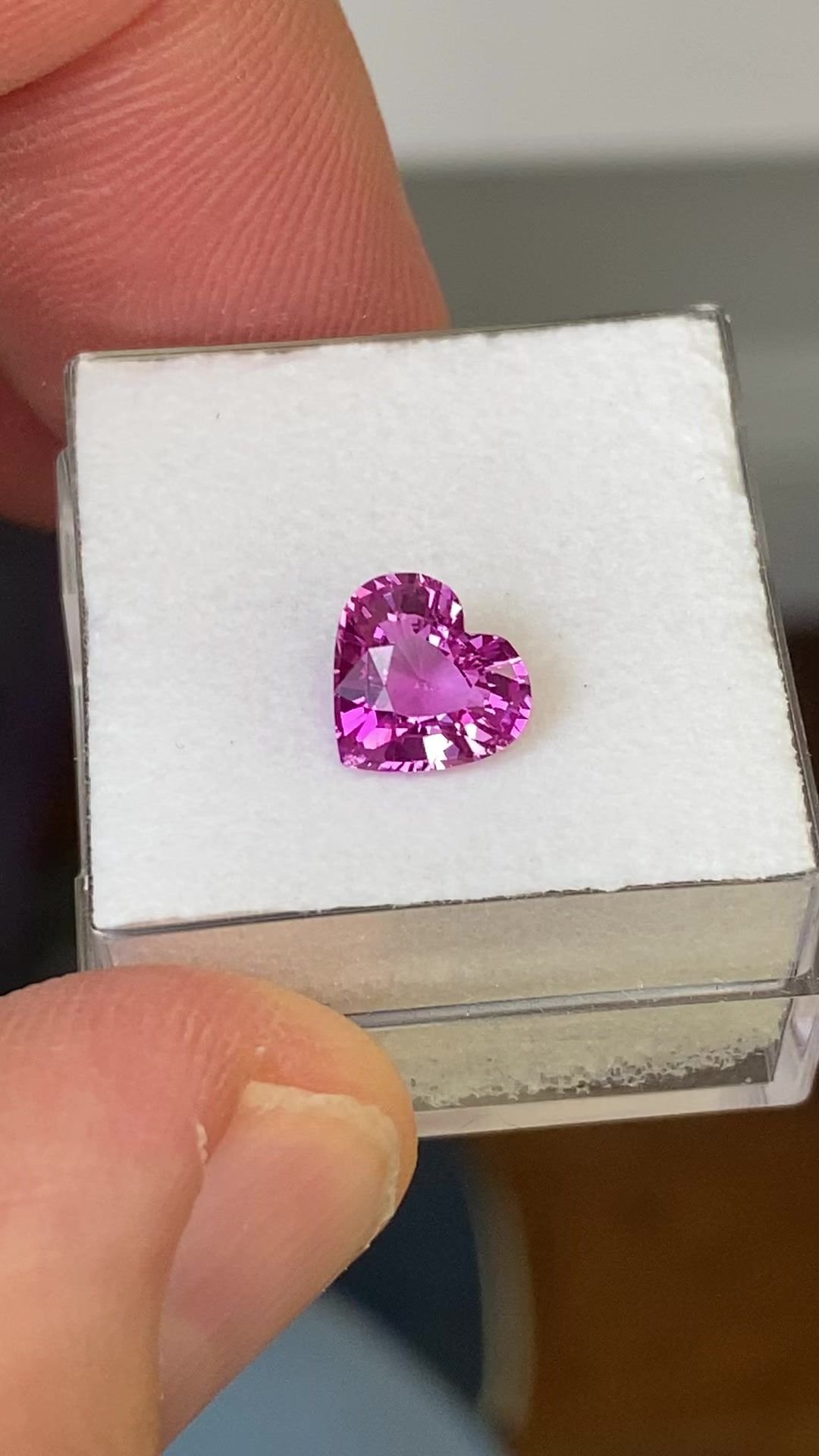 1.51 Carat Pink Heart Sapphire
