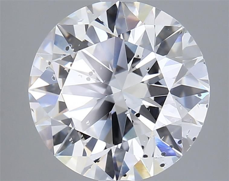 3.02ct F SI2 Excellent Cut Round Lab Grown Diamond