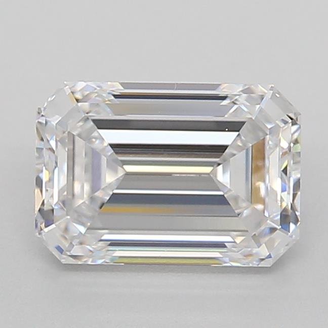 1.25ct D VVS1 Excellent Cut Emerald Lab Grown Diamond
