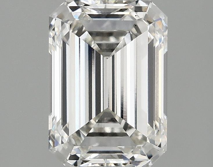 2.09ct H VS2 Rare Carat Ideal Cut Emerald Lab Grown Diamond