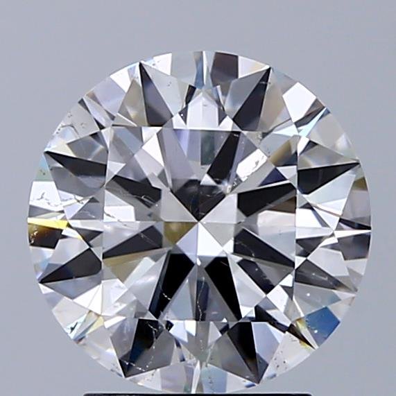 2.51ct D SI2 Rare Carat Ideal Cut Round Diamond