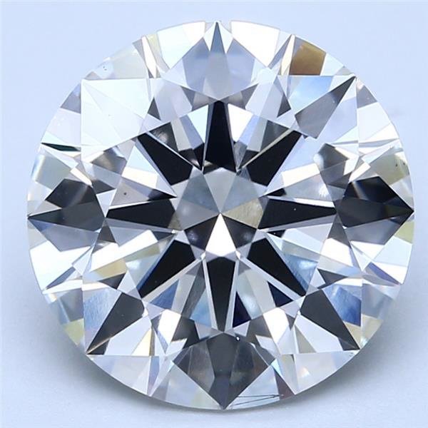 6.47ct H VS2 Excellent Cut Round Lab Grown Diamond