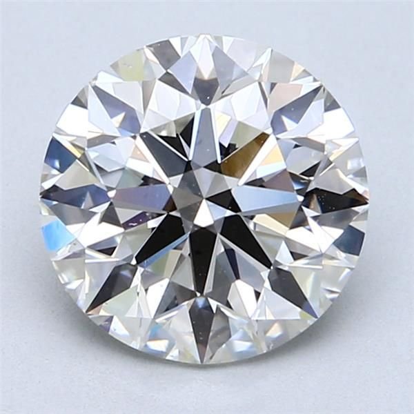 3.01ct I SI1 Rare Carat Ideal Cut Round Diamond