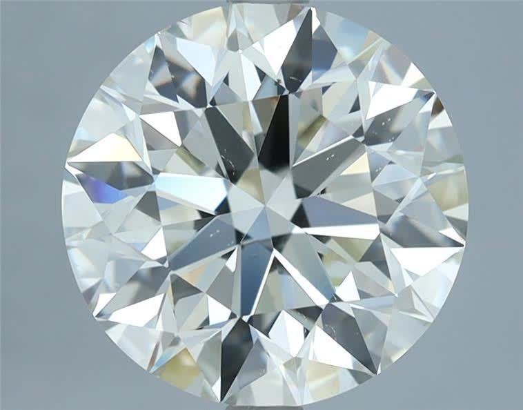 4.01ct J VS2 Rare Carat Ideal Cut Round Diamond