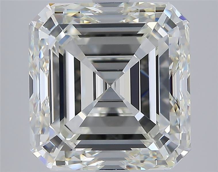 4.01ct J VVS2 Very Good Cut Asscher Diamond