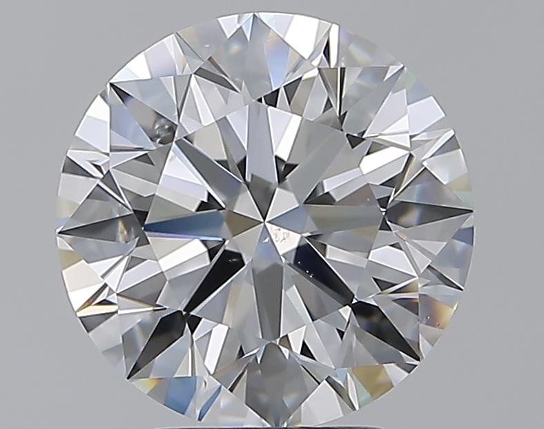 4.01ct F SI1 Rare Carat Ideal Cut Round Diamond