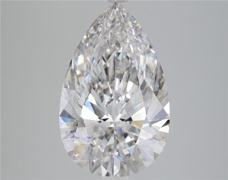 4.08ct H VS2 Rare Carat Ideal Cut Pear Lab Grown Diamond