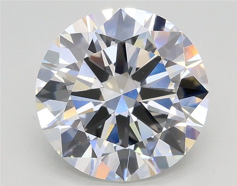 2.90ct F VVS2 Excellent Cut Round Lab Grown Diamond