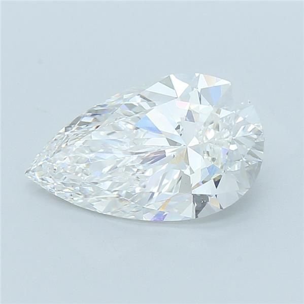 4.01ct E VS2 Rare Carat Ideal Cut Pear Lab Grown Diamond