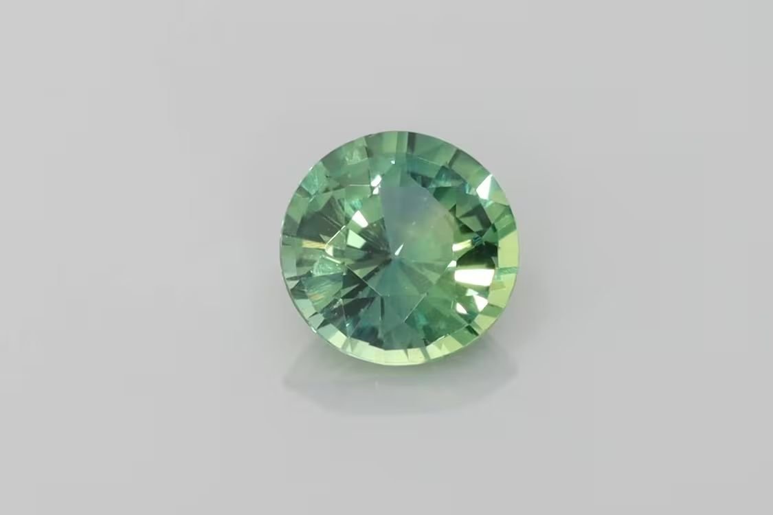 2.03 Carat Teal Round Sapphire