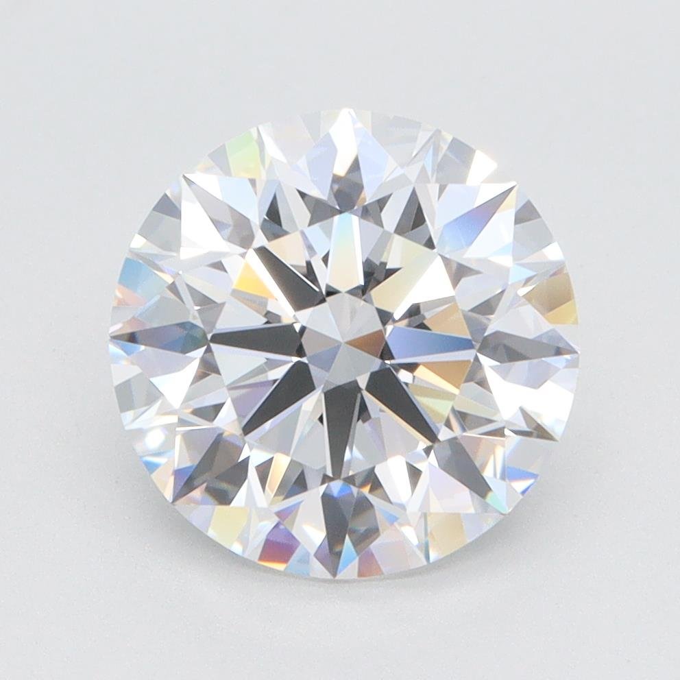 3.04ct E IF Rare Carat Ideal Cut Round Lab Grown Diamond