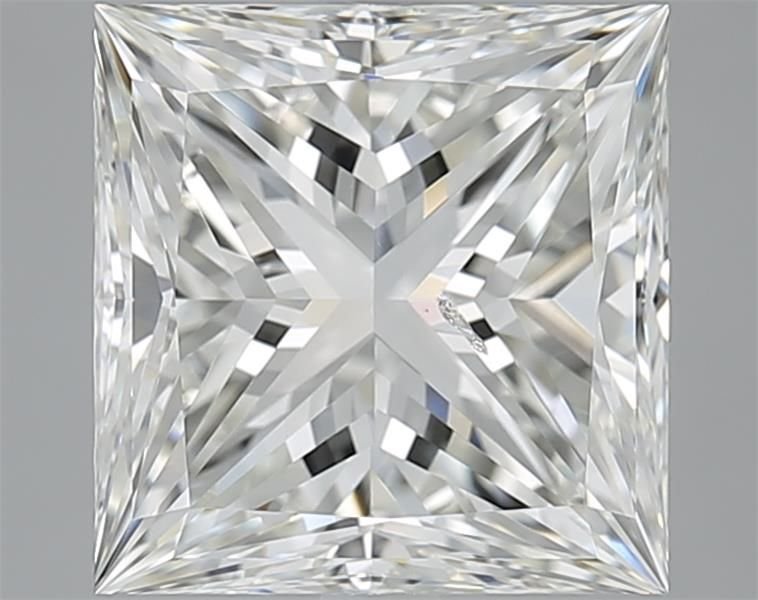 5.01ct I SI2 Rare Carat Ideal Cut Princess Diamond