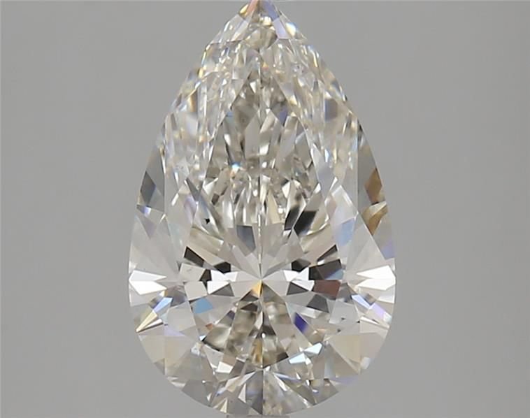 2.56ct H VS2 Rare Carat Ideal Cut Pear Lab Grown Diamond