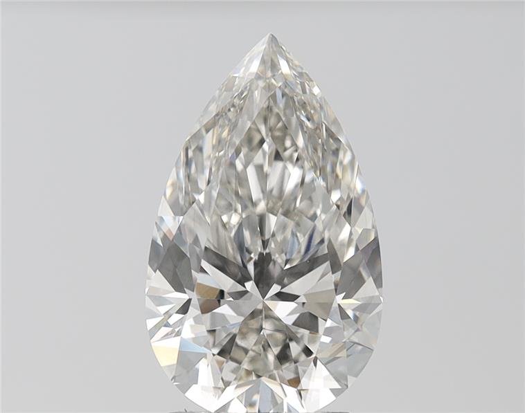 3.54ct H VS2 Rare Carat Ideal Cut Pear Lab Grown Diamond