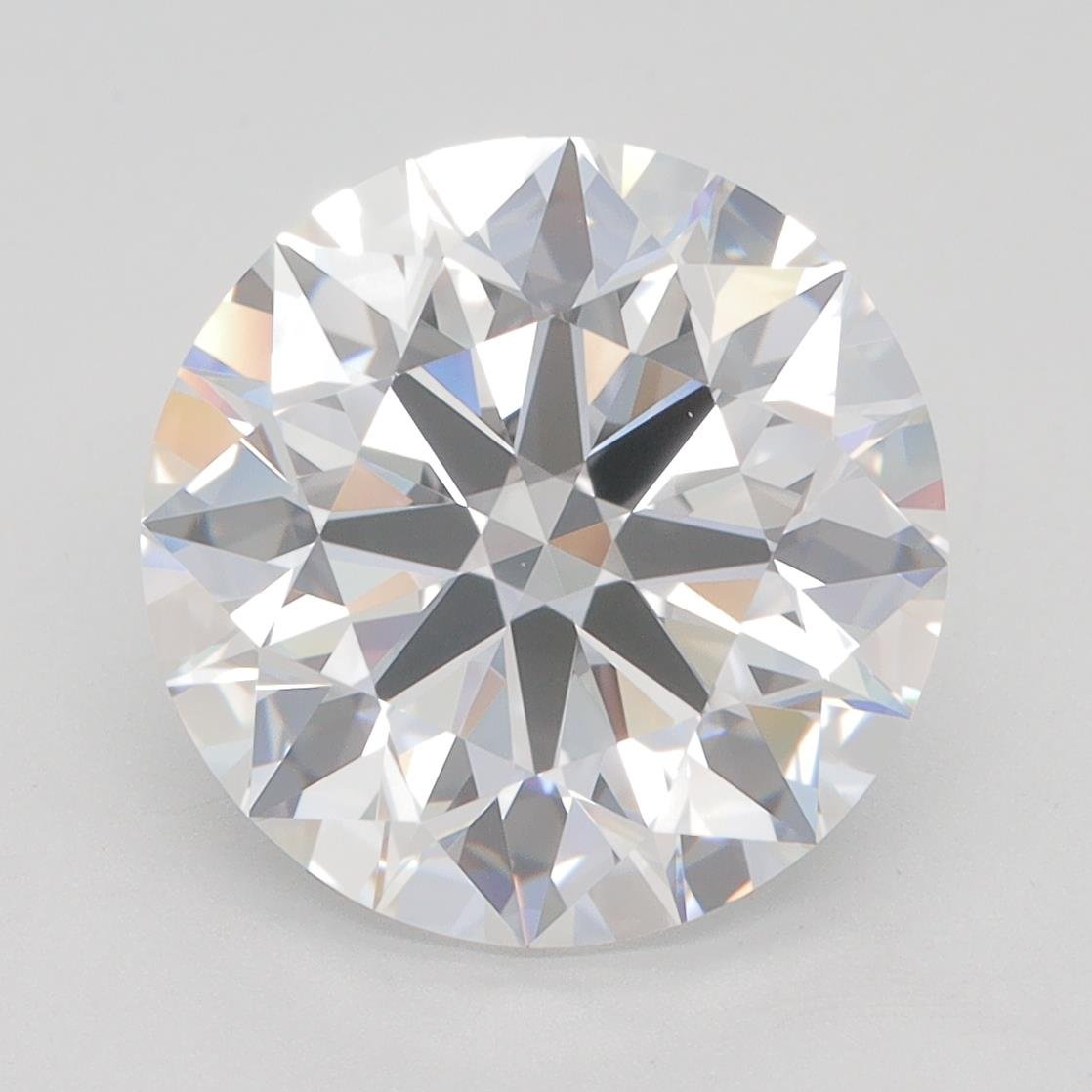 5.01ct F VVS1 Rare Carat Ideal Cut Round Lab Grown Diamond