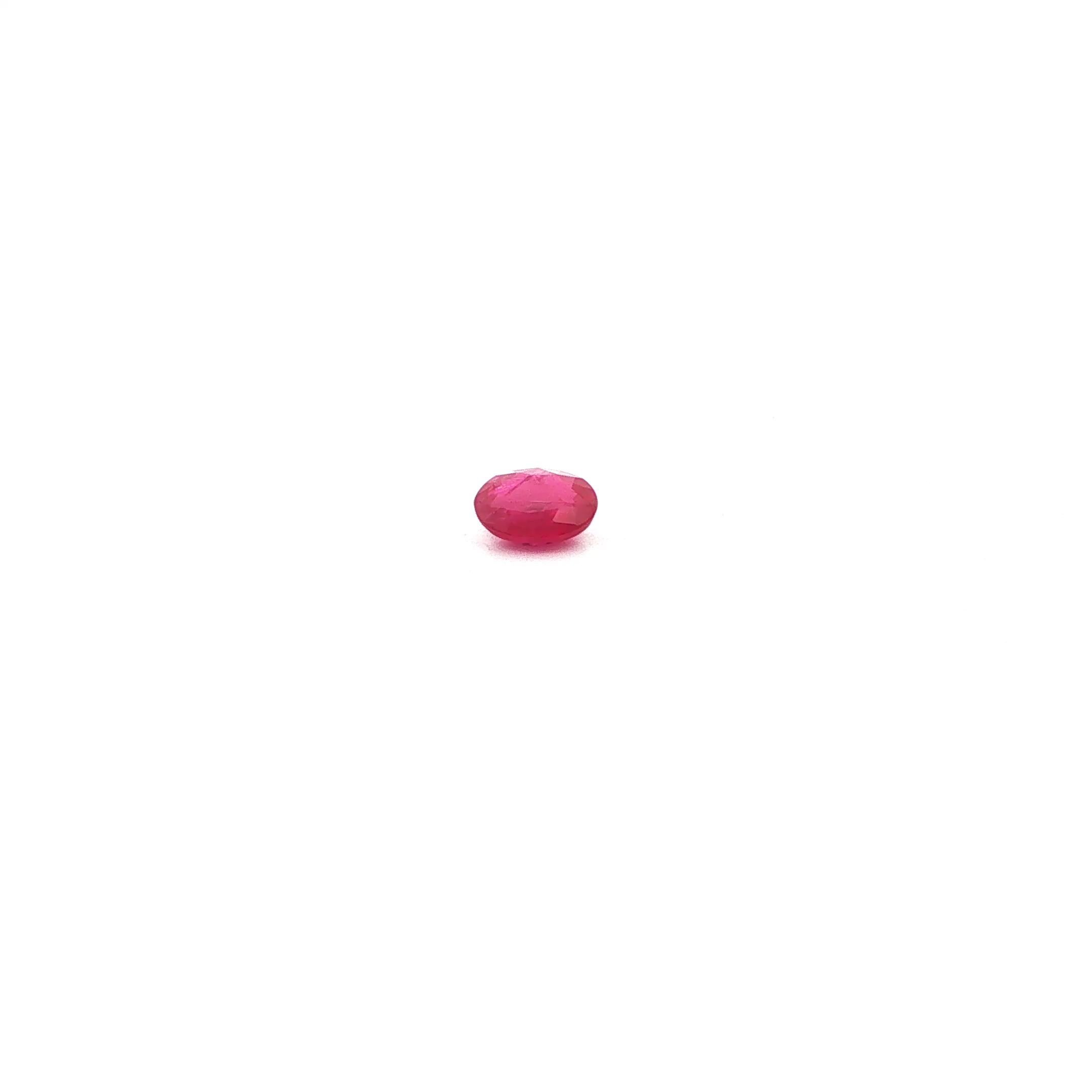 0.42 Carat Red Oval Ruby