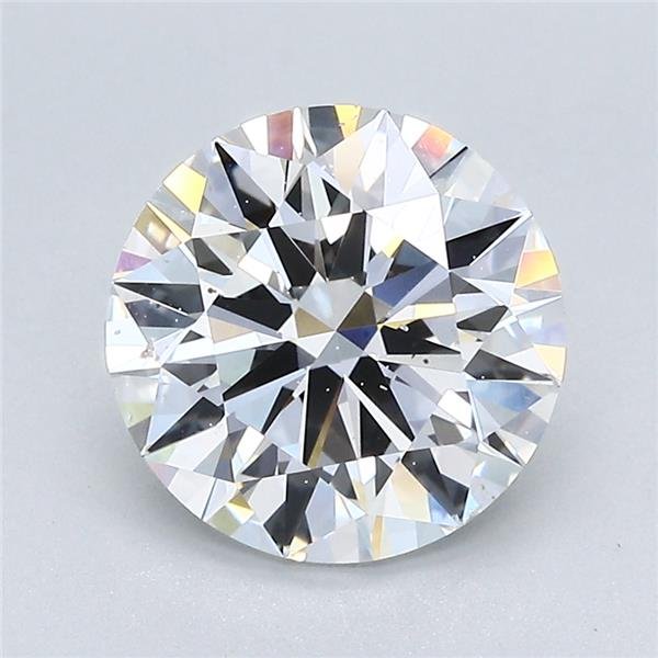 3.02ct D SI1 Rare Carat Ideal Cut Round Diamond