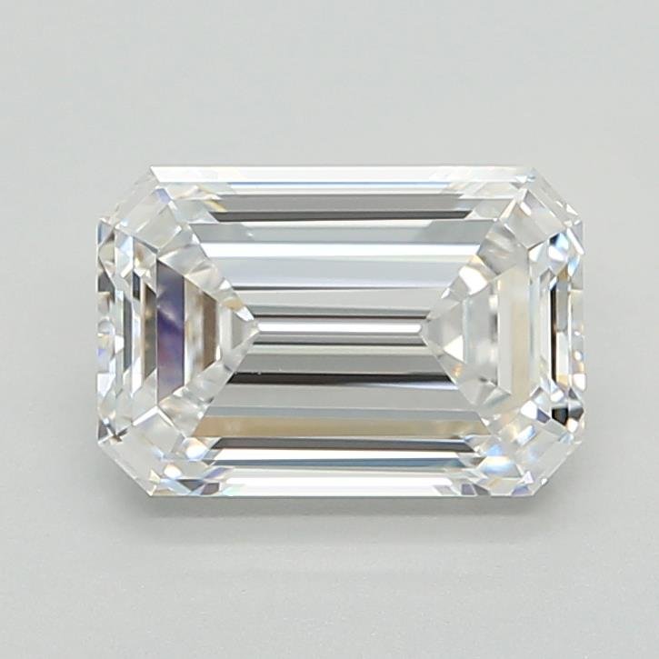 2.30ct E VVS2 Rare Carat Ideal Cut Emerald Lab Grown Diamond