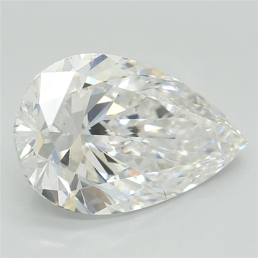 3.37ct D VS2 Rare Carat Ideal Cut Pear Lab Grown Diamond