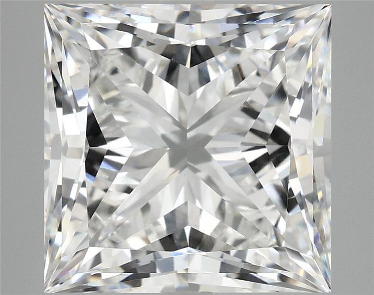 8.01ct E VVS2 Rare Carat Ideal Cut Princess Lab Grown Diamond