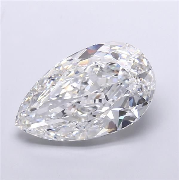 16.57ct E VVS2 Very Good Cut Pear Lab Grown Diamond