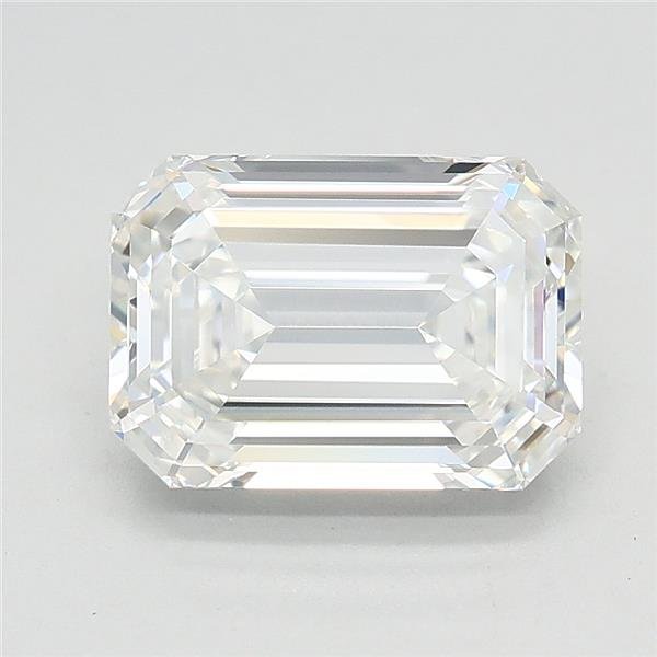 1.54ct F VVS2 Rare Carat Ideal Cut Emerald Lab Grown Diamond