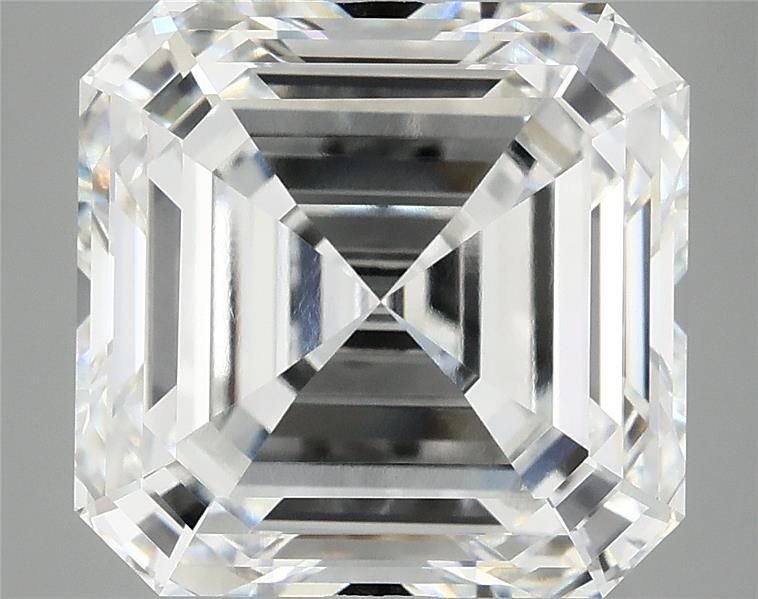 8.13ct F VVS2 Rare Carat Ideal Cut Asscher Lab Grown Diamond