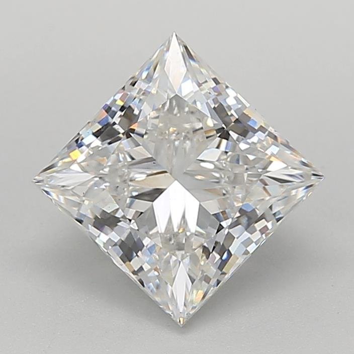 3.03ct F VS1 Rare Carat Ideal Cut Princess Lab Grown Diamond