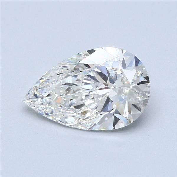 3.02ct F SI1 Rare Carat Ideal Cut Pear Diamond