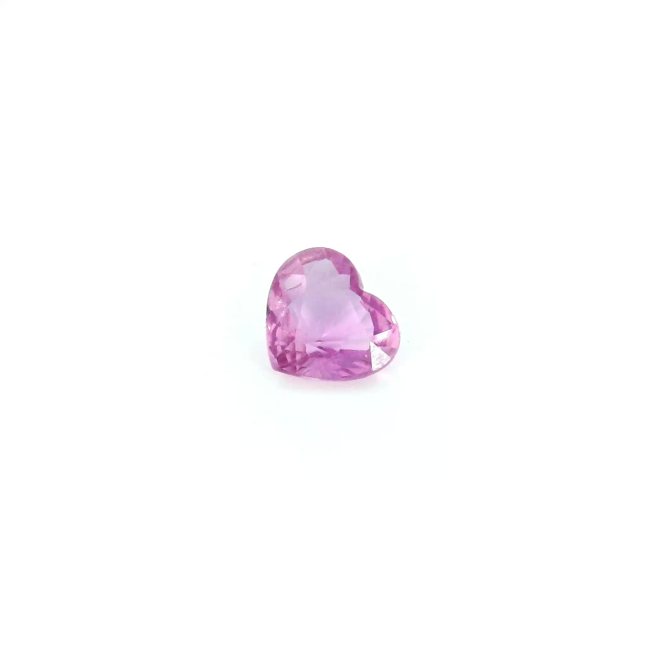 0.56 Carat Pink Heart Sapphire