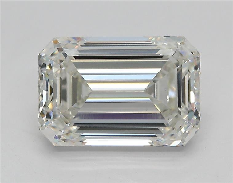 3.46ct F VS1 Rare Carat Ideal Cut Emerald Lab Grown Diamond