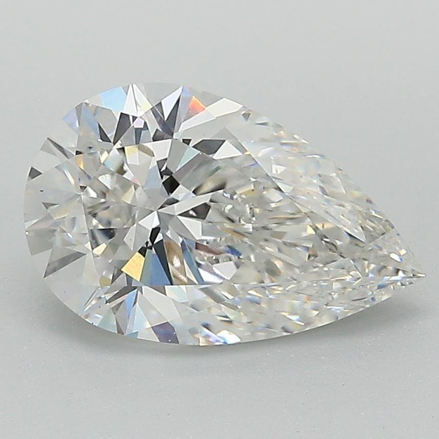 2.10ct F VS1 Rare Carat Ideal Cut Pear Lab Grown Diamond