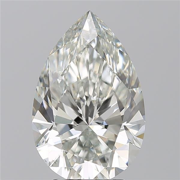 3.34ct H VS2 Rare Carat Ideal Cut Pear Lab Grown Diamond