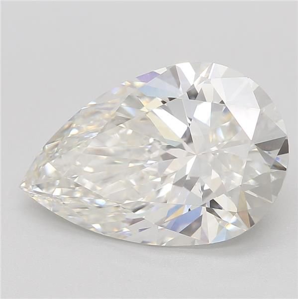 2.58ct F VS1 Rare Carat Ideal Cut Pear Lab Grown Diamond