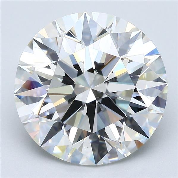 5.91ct H VS1 Rare Carat Ideal Cut Round Diamond