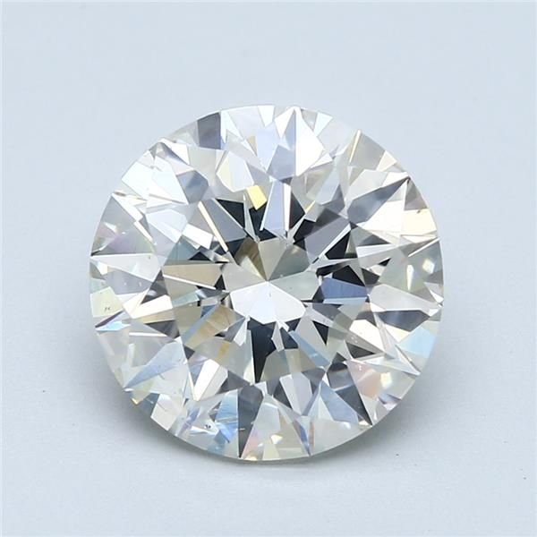 5.05ct J SI1 Rare Carat Ideal Cut Round Diamond