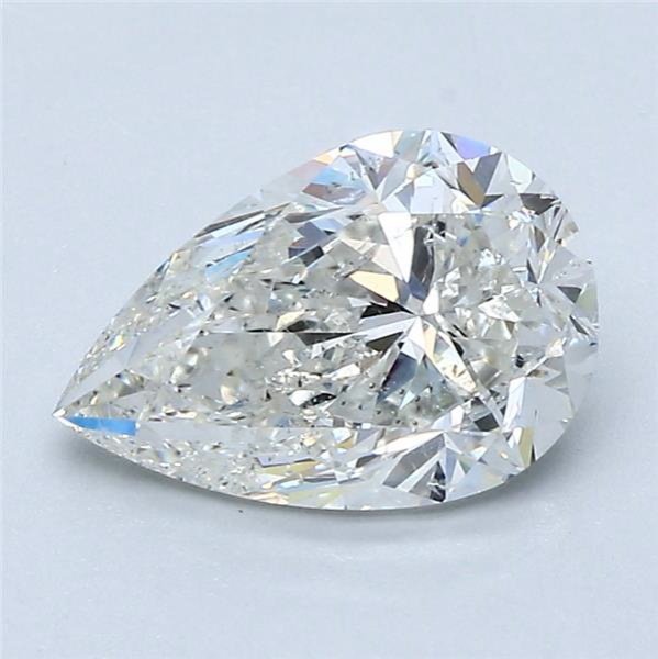 1.71ct H SI2 Rare Carat Ideal Cut Pear Diamond