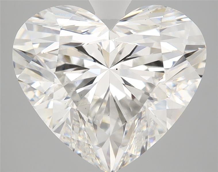 5.03ct F VS2 Rare Carat Ideal Cut Heart Lab Grown Diamond