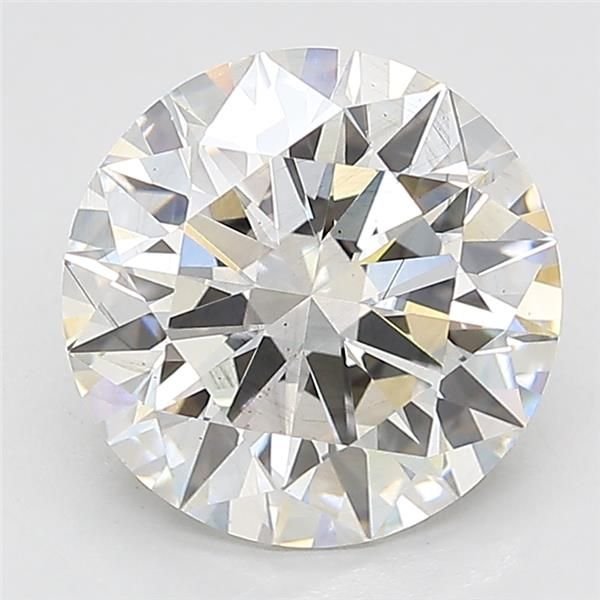 3.06ct F SI1 Rare Carat Ideal Cut Round Lab Grown Diamond