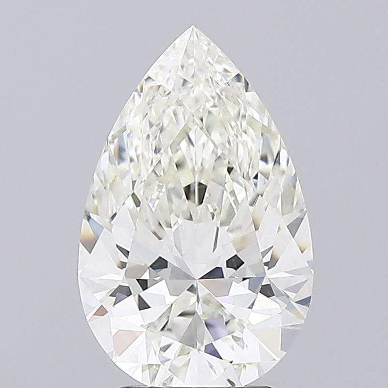 3.03ct K SI1 Rare Carat Ideal Cut Pear Diamond