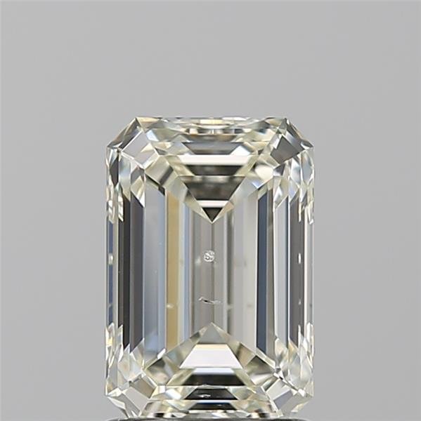 1.51ct K SI2 Rare Carat Ideal Cut Emerald Diamond