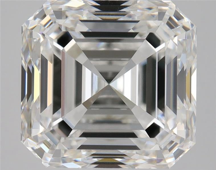 2.73ct F VVS2 Very Good Cut Asscher Diamond