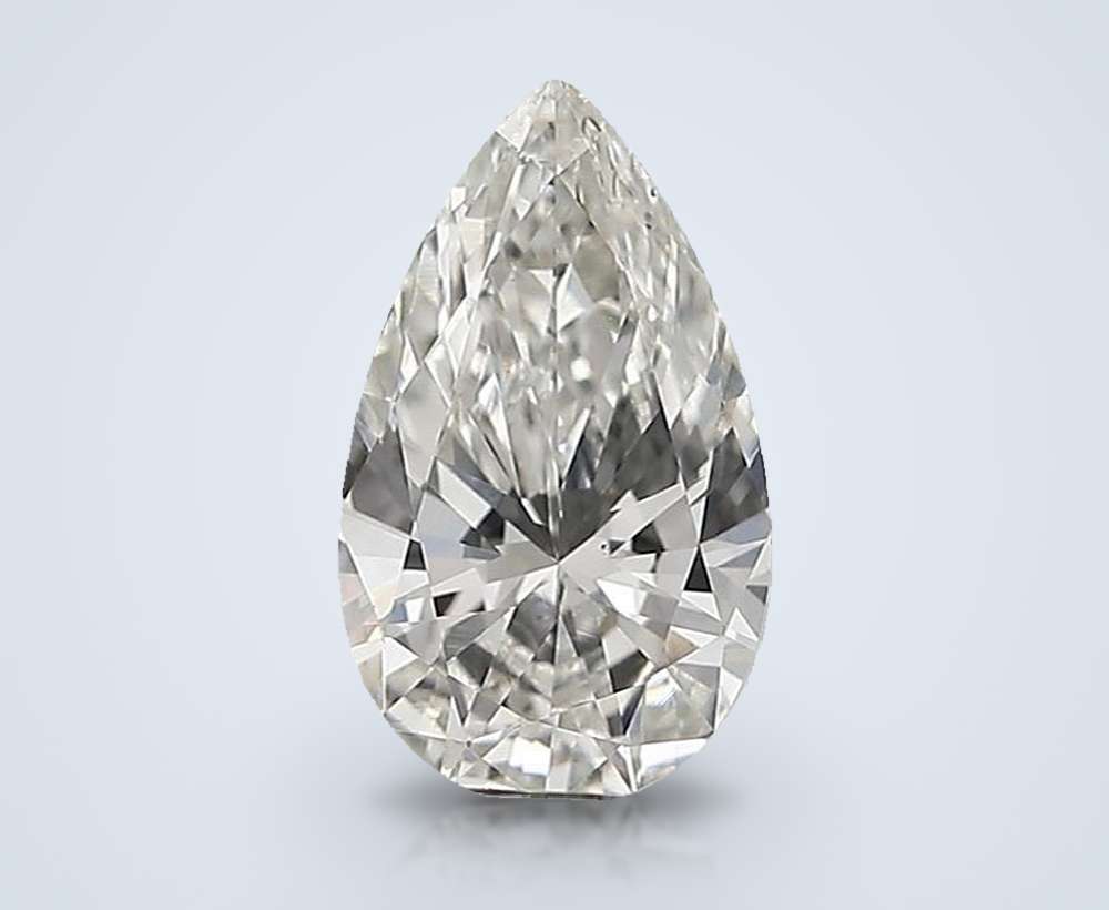 0.74 Carat Pear Lab Diamond
