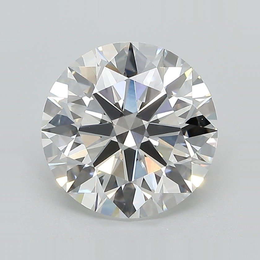 3.21ct E VVS2 Rare Carat Ideal Cut Round Lab Grown Diamond
