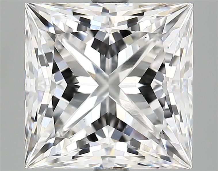 5.19ct E VS2 Rare Carat Ideal Cut Princess Lab Grown Diamond