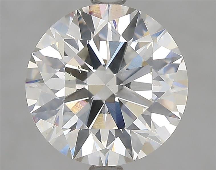 3.13ct J SI2 Rare Carat Ideal Cut Round Diamond