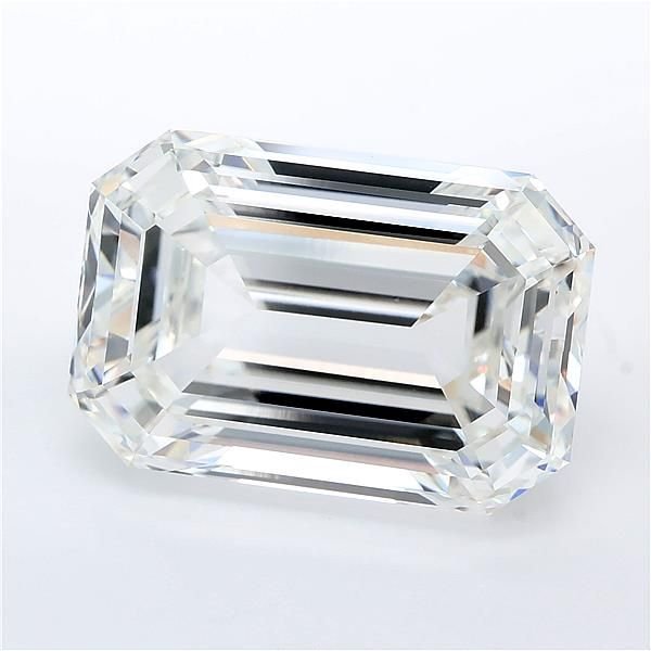 16.84ct F VVS2 Rare Carat Ideal Cut Emerald Lab Grown Diamond