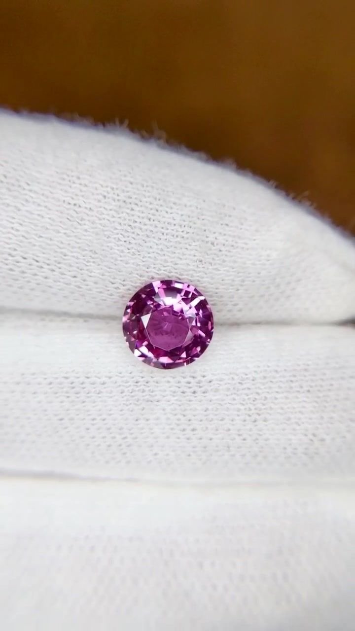 1.84 Carat Pink Round Sapphire
