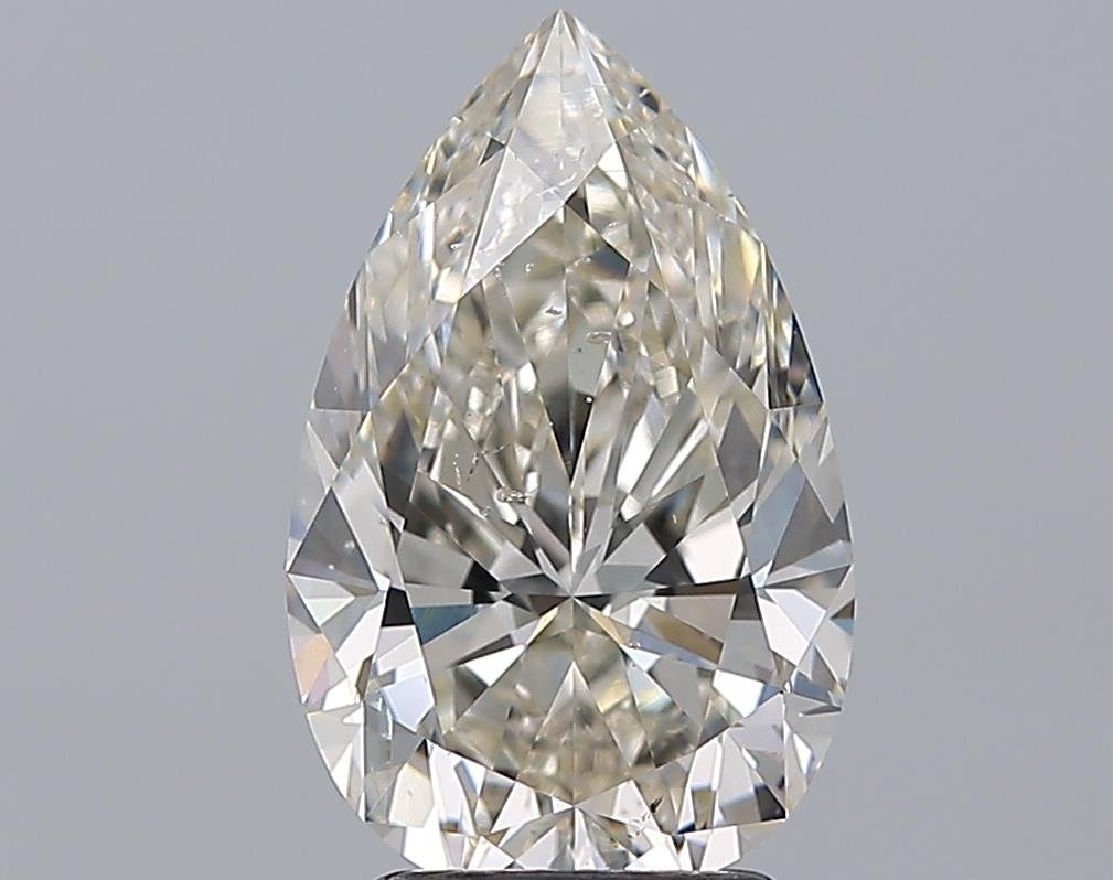 3.01ct K SI2 Rare Carat Ideal Cut Pear Diamond