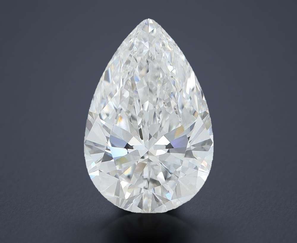 4.44 Carat Pear Lab Diamond